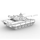 3d Printed 1/72 Russian T-80bv Old Snorkel Mbt Unpainted Kit